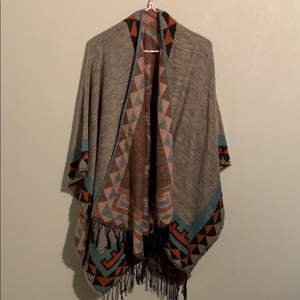 Women's Open front Poncho Cape Cardigan Wrap Shawl